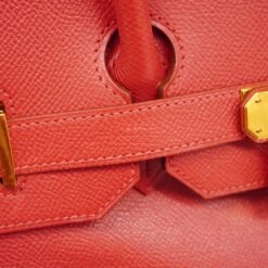 ELADY HERMESAuth Birkin 35 D Stamp Women's Courchevel Leather Handbag Rouge Vif 20 ELADY HERMESAuth Birkin 35 D Stamp Women's Courchevel Leather Handbag Rouge Vif -Best Jewelry Store 2000 99e2045f c142 4790 87fc 78f8339bc3cb