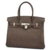 ELADY HERMESAuth Birkin Birkin 30 B Stamp Women's Togo Leather Handbag Cacao