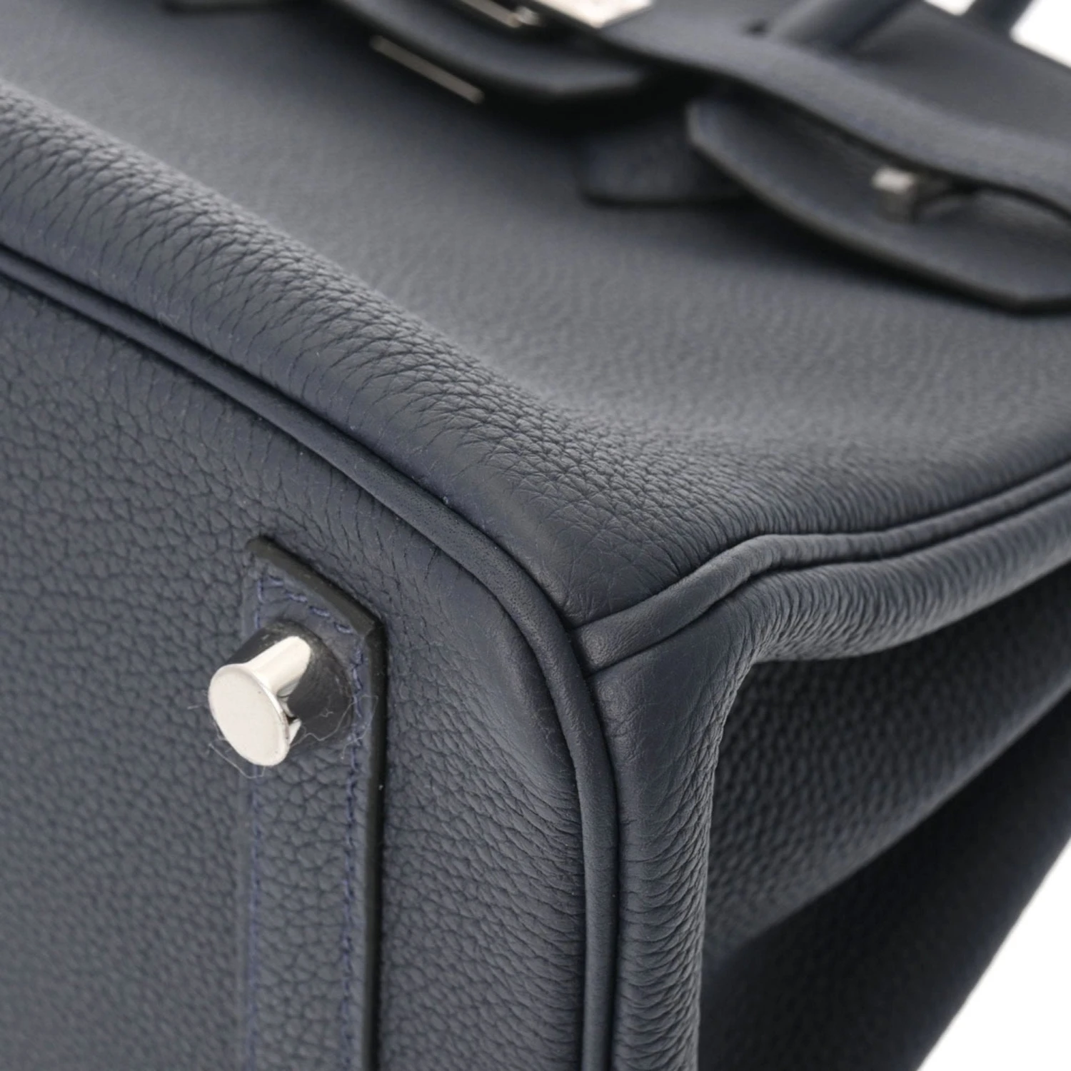 ELADY HERMES Birkin 25 Blue Nuit Palladium Hardware - Women's Togo Handbag 8 ELADY HERMES Birkin 25 Blue Nuit Palladium Hardware - Women's Togo Handbag - Image 6