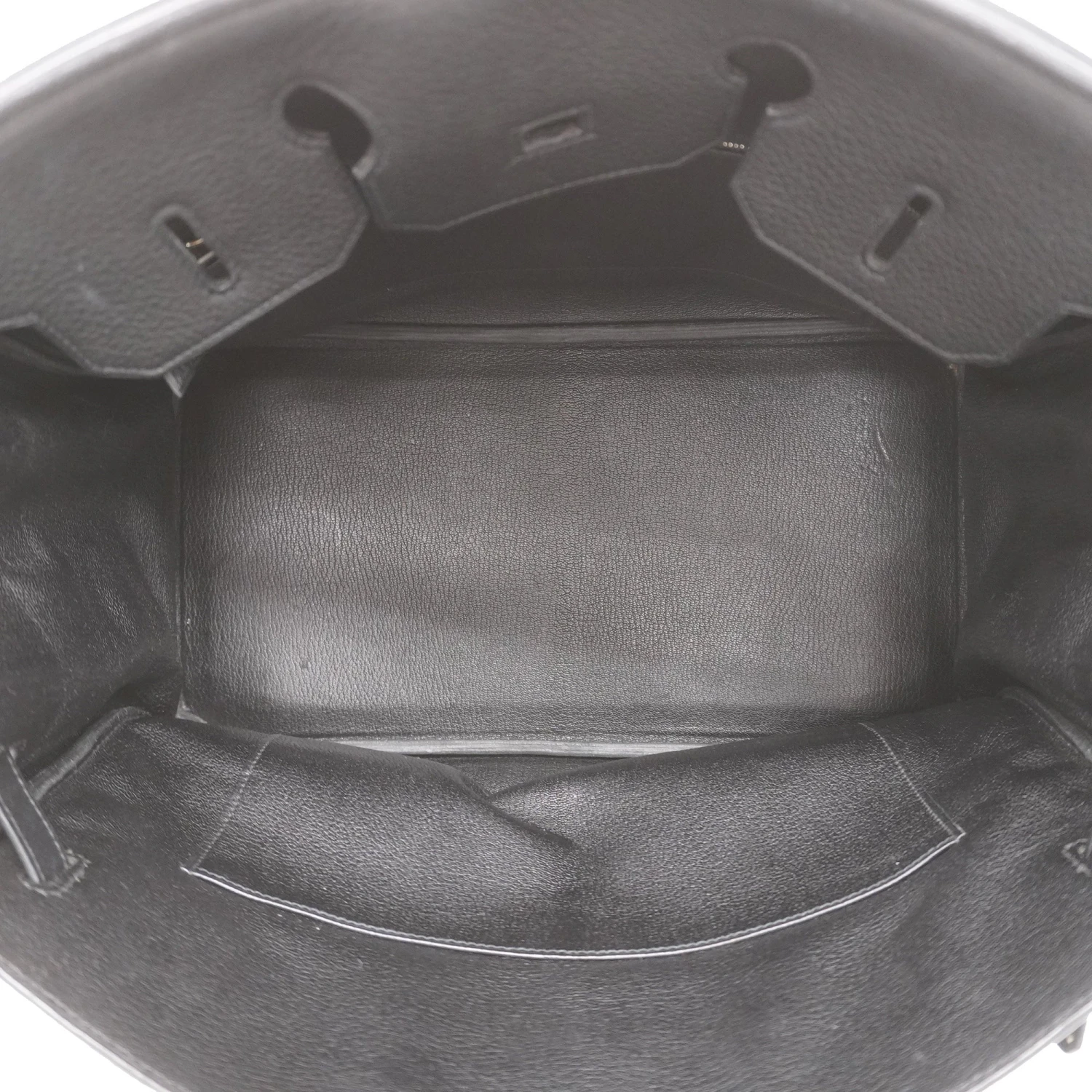 ELADY Hermes Handbag Birkin 35 L Engraved Togo Black Silver Metal 6 ELADY Hermes Handbag Birkin 35 L Engraved Togo Black Silver Metal - Image 4