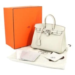 ELADY HERMES Birkin 25 Handbag Swift Beton Silver Hardware D Stamp -Best Jewelry Store 2000 a6206778 f7e5 49d2 b462 92ef21f56b0a