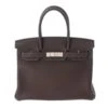 ELADY HERMES Birkin 30 Chocolat Palladium Metal Fittings D Engraved [around 2019] Women's Taurillon Clemence Handbag -Best Jewelry Store 2000 ab384e12 5484 488f 9bc6 e2099129914e
