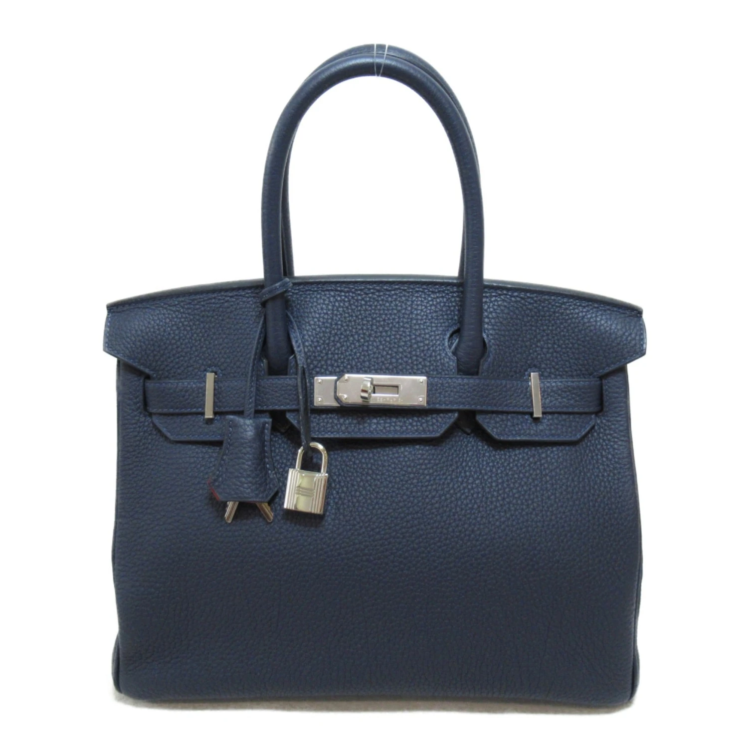 ELADY HERMES Birkin 30 Handbag Navy Orange Poppy Blue Nuit Togo Leather Leather 3 ELADY HERMES Birkin 30 Handbag Navy Orange Poppy Blue Nuit Togo Leather Leather