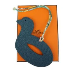 ELADY HERMES Petit Ashe H Keychain Taurillon Clemence Vaux Epson Navy Red Bird Duck Bag Charm -Best Jewelry Store 2000 aec38b1f 9968 4010 a073 543b1dc3b53e