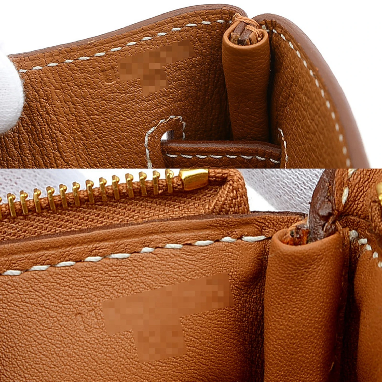 ELADY Hermes Birkin 30 Togo Leather Swift Leather Clutch Bag Handbag Tote Bag Gold Natural 10 ELADY Hermes Birkin 30 Togo Leather Swift Leather Clutch Bag Handbag Tote Bag Gold Natural - Image 8