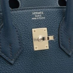 ELADY HERMES Birkin 25 Togo Blue De Plus Silver Hardware B Engraved -Best Jewelry Store 2000 b2131067 fe66 4547 bc40 36191432c38a