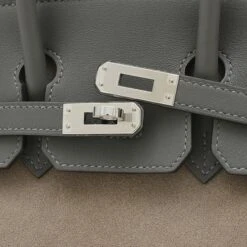 ELADY HERMES Birkin 25 Handbag Grisly Swift Griscaille Grimeyer B Stamp -Best Jewelry Store 2000 b4535e60 1ae2 4744 b639 2fb33f52db59