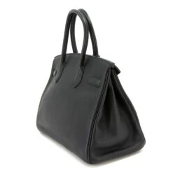 ELADY HERMES Birkin 30 Handbag Fjord Black L Engraved Silver Hardware -Best Jewelry Store 2000 b4b7487a 6899 464b 8d4a c309afd7f502