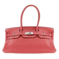 ELADY HERMES Shoulder Birkin Handbag Taurillon Clemence 2010 N A5 Belt Clasp Women's