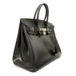 ELADY HERMESAuth Birkin Birkin 35 C Stamp Voga River Women's Handbag Black -Best Jewelry Store 2000 b7c4172b 9c1b 4f49 8d6f e512a0f6715e
