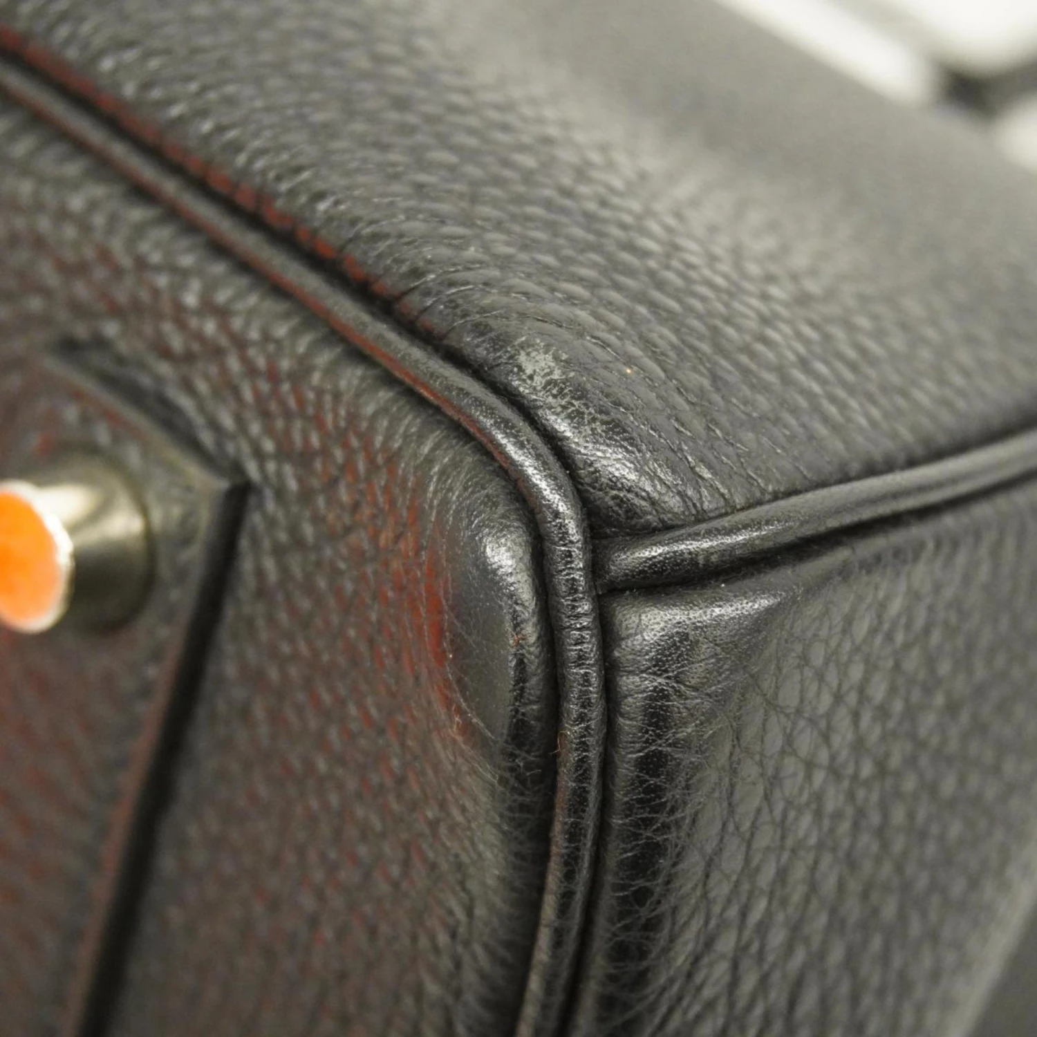 ELADY HERMES Handbag Birkin 35 G Stamp Togo Black Silver Hardware Ladies 8 ELADY HERMES Handbag Birkin 35 G Stamp Togo Black Silver Hardware Ladies - Image 6