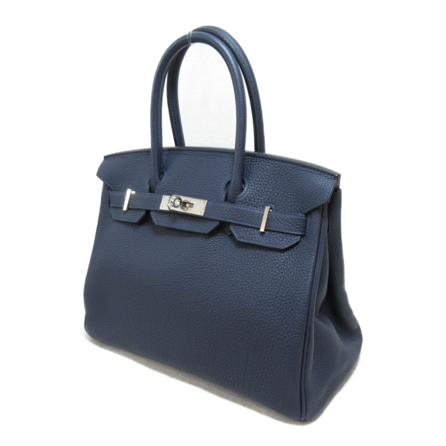 ELADY HERMES Birkin 30 Handbag Navy Orange Poppy Blue Nuit Togo Leather Leather 5 ELADY HERMES Birkin 30 Handbag Navy Orange Poppy Blue Nuit Togo Leather Leather - Image 3
