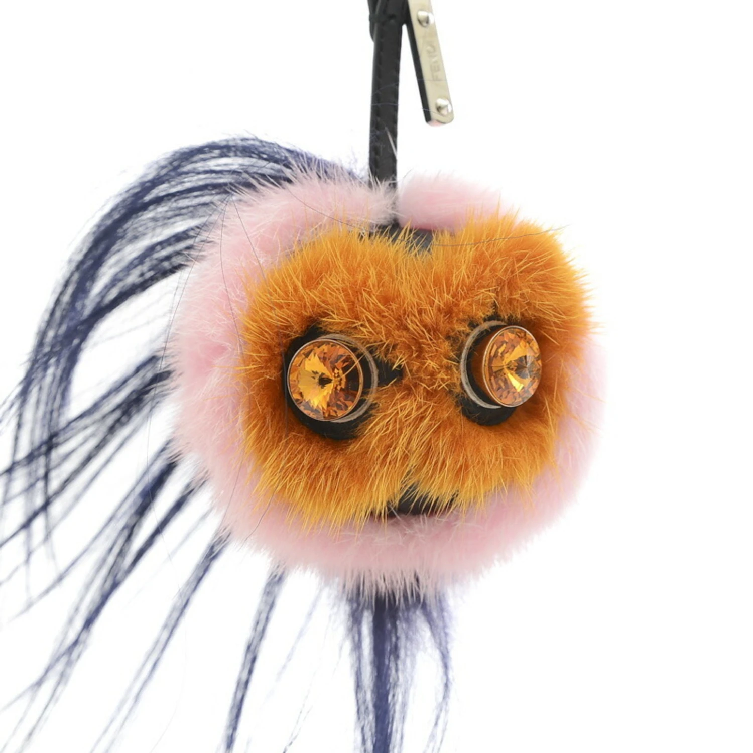 ELADY FENDI Monster Bag Bugs Charm Mink Fur Pink 7AR466 6 ELADY FENDI Monster Bag Bugs Charm Mink Fur Pink 7AR466 - Image 4