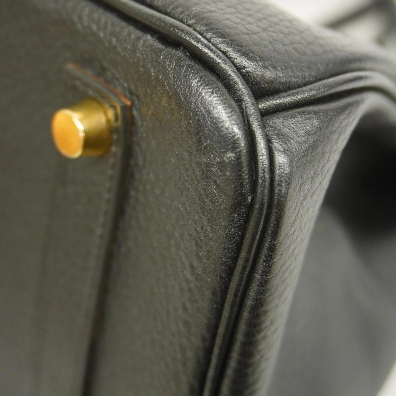 ELADY HERMES Handbag Birkin 35 D Engraved Ardennes Black Ladies 8 ELADY HERMES Handbag Birkin 35 D Engraved Ardennes Black Ladies - Image 6