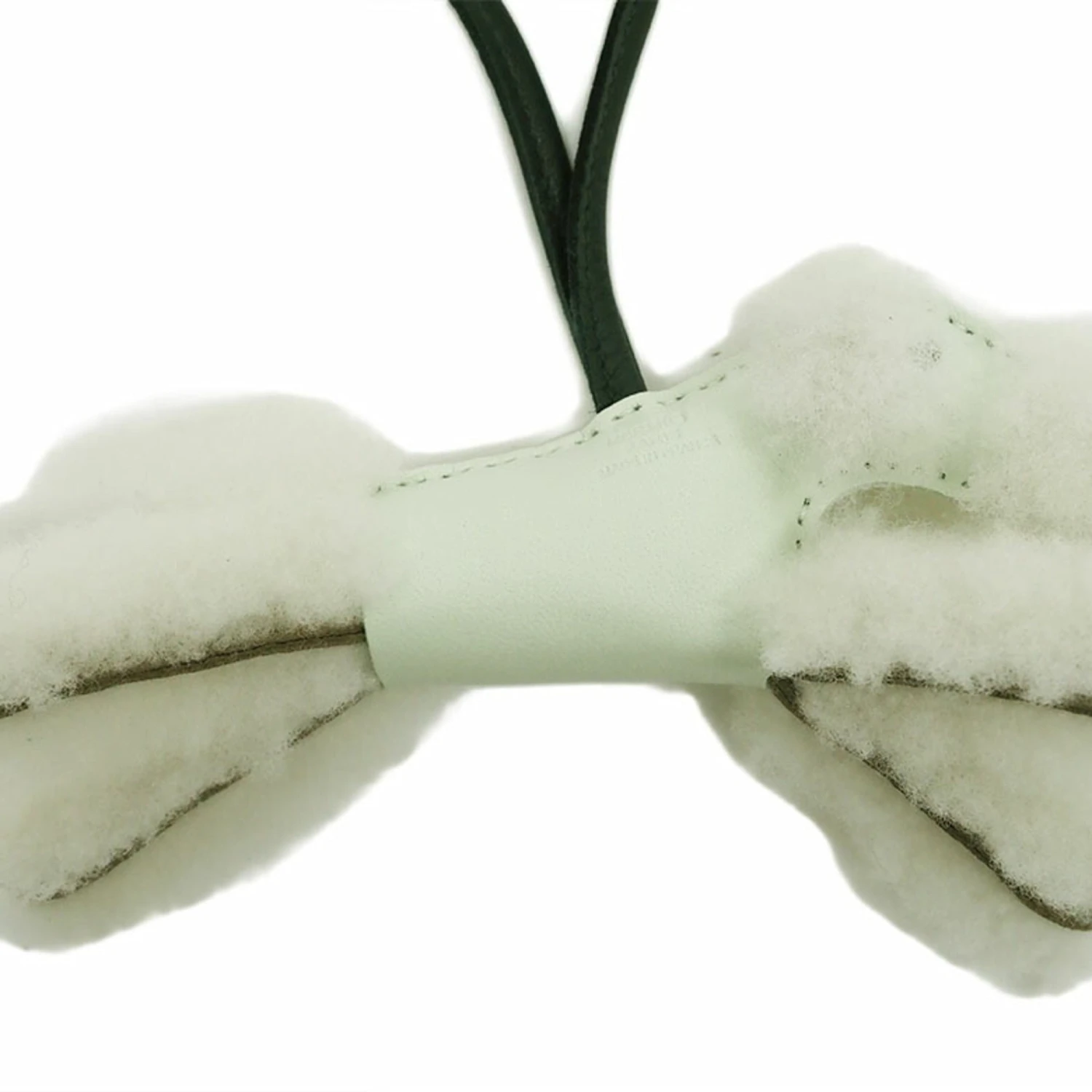 ELADY HERMES Buddy Charm Dog Veil Fizz Wool Women's U Engraved Bag 6 ELADY HERMES Buddy Charm Dog Veil Fizz Wool Women's U Engraved Bag - Image 4