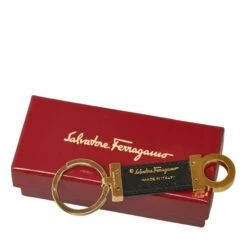 ELADY SALVATORE FERRAGAMO Gancini Keychain Key Ring JI-22 Gold Black Plated Leather Ladies 13 ELADY SALVATORE FERRAGAMO Gancini Keychain Key Ring JI-22 Gold Black Plated Leather Ladies -Best Jewelry Store 2000 c44c4f06 f184 48f8 99ab fc3020f5944c