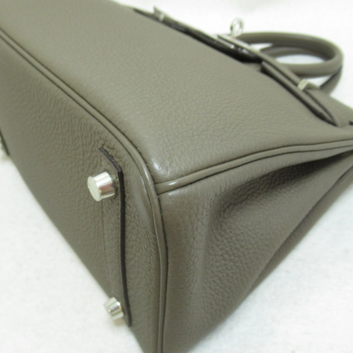 ELADY HERMES Birkin 25 Handbag Gray Taupe Togo Leather Leather 11 ELADY HERMES Birkin 25 Handbag Gray Taupe Togo Leather Leather - Image 9