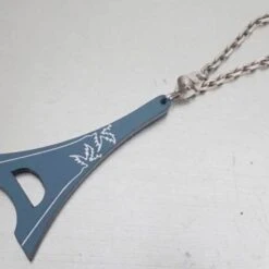 ELADY HERMES Bag Charm World Festival 2006 Blue Silver Leather 925 Women's Men's