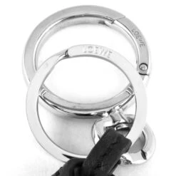 ELADY LOEWE Anagram Charm Calfskin Metal Black Keychain -Best Jewelry Store 2000 c87ad76c b882 4192 8908 8ba2767114e1