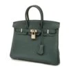 ELADY HERMES Handbag Birkin 25 D Engraved Togo Veil Chypre Silver Hardware Ladies