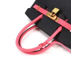 ELADY Hermes Personal SPO Birkin 30 Handbag Epson Rose Azare Black C Engraved Gold Metal Fittings -Best Jewelry Store 2000 cf7eb80b fc3d 426e b30a 604070a6f353