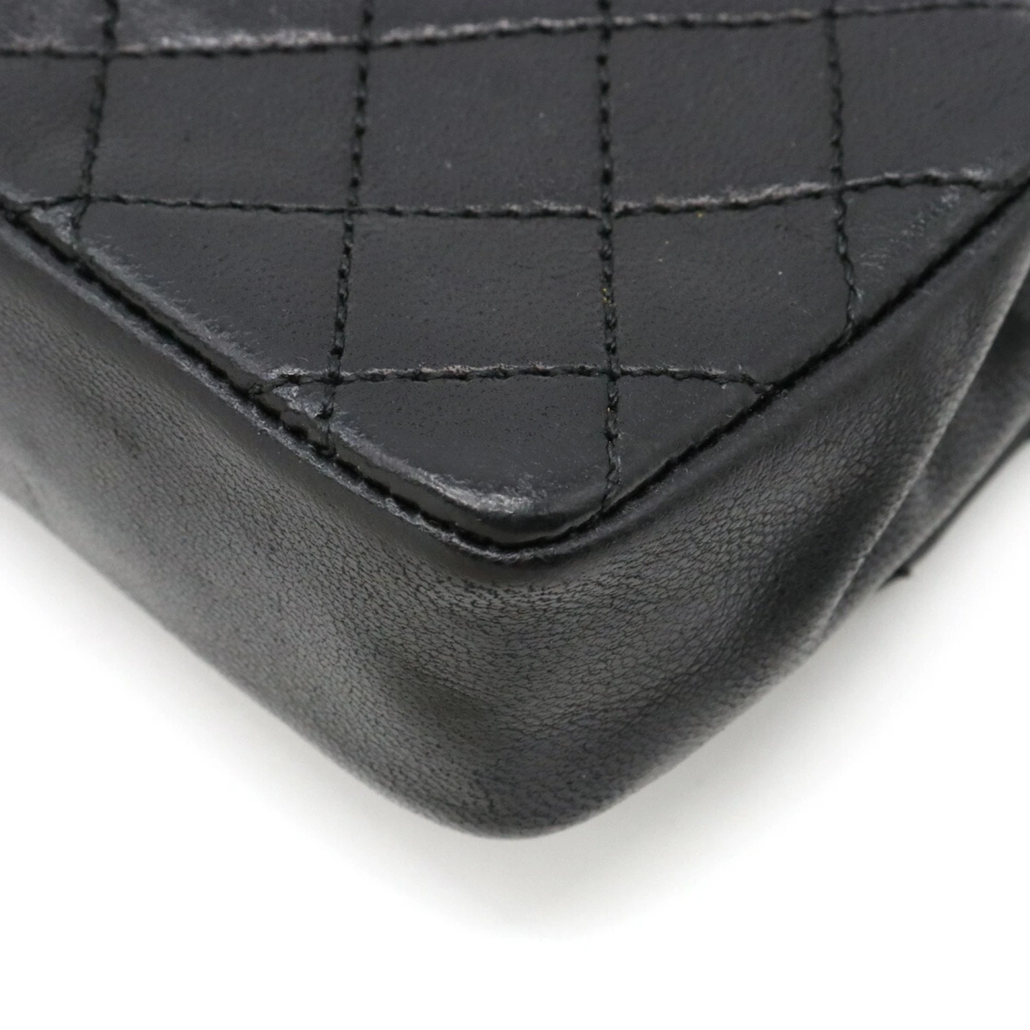 ELADY CHANEL Micromatelasse Coco Mark Bag Charm Keychain Chain Pouch Leather Black 5 ELADY CHANEL Micromatelasse Coco Mark Bag Charm Keychain Chain Pouch Leather Black - Image 3