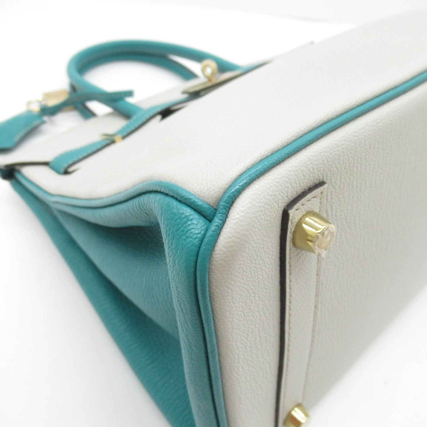 ELADY HERMES Birkin 30 Special Order Vert Veronese Gray Green Vert Veronese Shave Leather 12 ELADY HERMES Birkin 30 Special Order Vert Veronese Gray Green Vert Veronese Shave Leather - Image 10