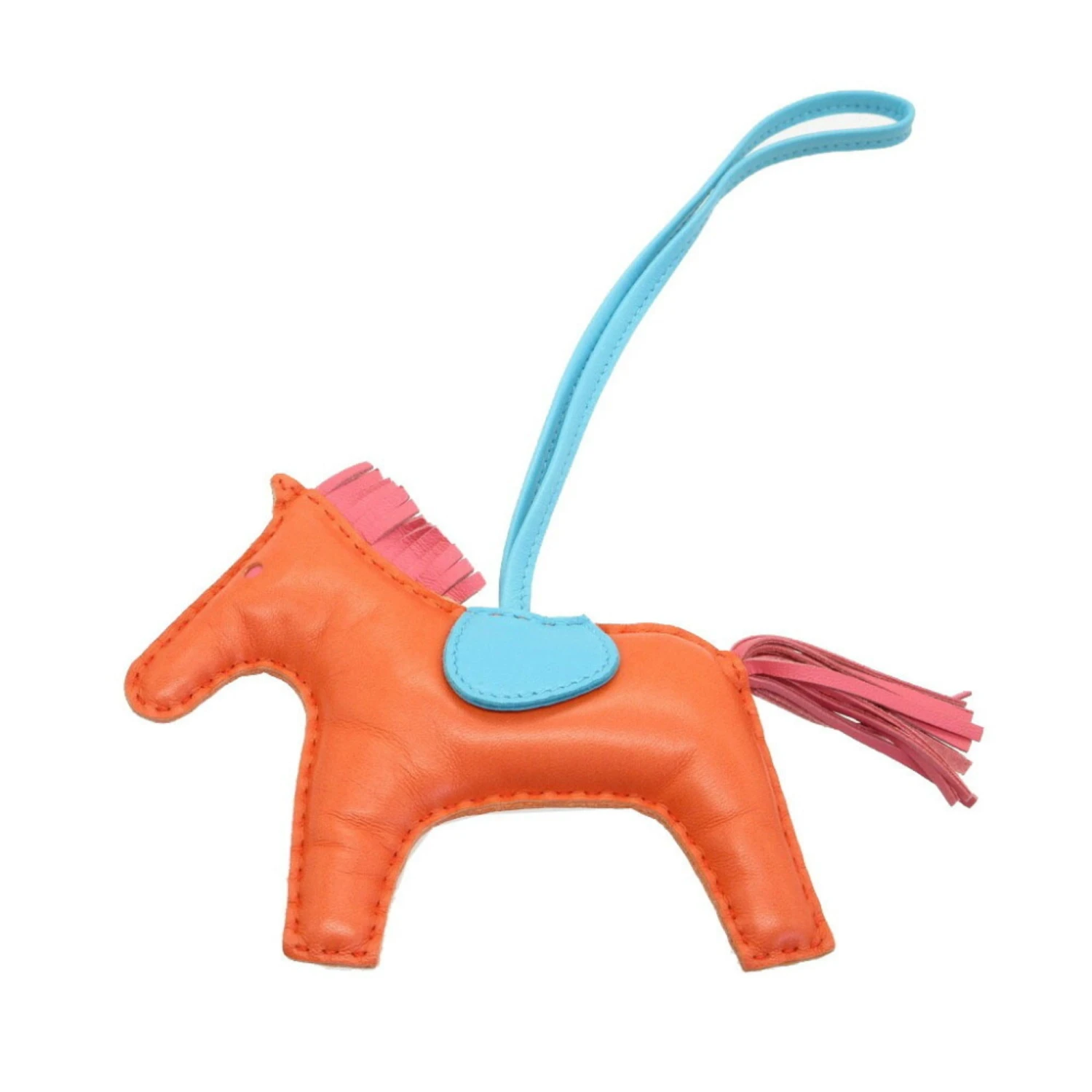 ELADY HERMES Rodeo Charm MM Anumilo Orange Poppy Rose Azare Blue Sun Seal Bag Keychain 3 ELADY HERMES Rodeo Charm MM Anumilo Orange Poppy Rose Azare Blue Sun Seal Bag Keychain