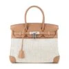 ELADY HERMES Birkin 30 Hand Bag Toile Ash Swift Beige L Stamp Silver Metal Fittings 1 ELADY HERMES Birkin 30 Hand Bag Toile Ash Swift Beige L Stamp Silver Metal Fittings -Best Jewelry Store 2000 d908edf0 9bcb 4885 a398 052d6075aead