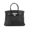 ELADY HERMES Birkin 30 Handbag Fjord Black L Engraved Silver Hardware -Best Jewelry Store 2000 d9bdb78a 05b0 4f3b b5d3 c33a7295bb13