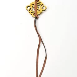 ELADY LOEWE Anagram Charm Keyring Keychain C621232X83 Calf Metal Yellow S-154947 -Best Jewelry Store 2000 e1aa59fe 2423 4964 930e 03e47a447919