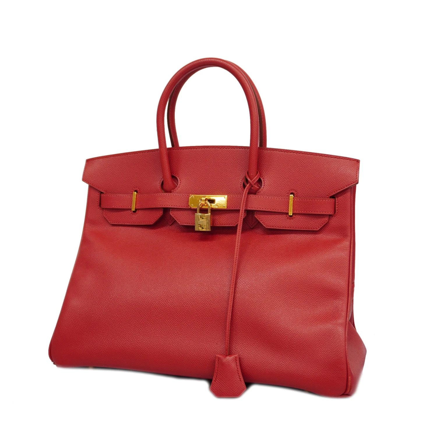 ELADY HERMESAuth Birkin 35 D Stamp Women's Courchevel Leather Handbag Rouge Vif 3 ELADY HERMESAuth Birkin 35 D Stamp Women's Courchevel Leather Handbag Rouge Vif