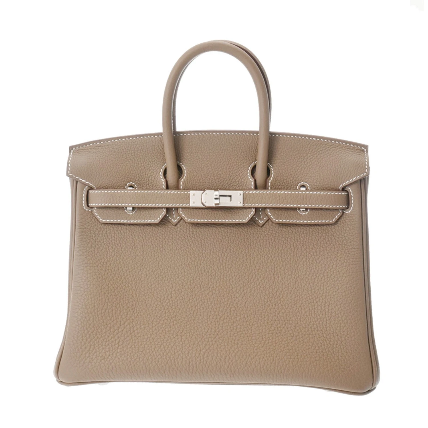 ELADY HERMES Birkin 25 Etoupe Palladium Hardware - Women's Togo Handbag 3 ELADY HERMES Birkin 25 Etoupe Palladium Hardware - Women's Togo Handbag