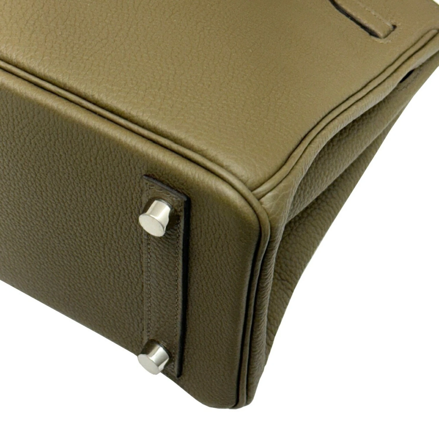 ELADY HERMES Birkin 25 Togo Tundra B Engraved 2023 Manufactured Handbag Women's Toundra Gray BRIKIN25 BK25 10 ELADY HERMES Birkin 25 Togo Tundra B Engraved 2023 Manufactured Handbag Women's Toundra Gray BRIKIN25 BK25 - Image 8