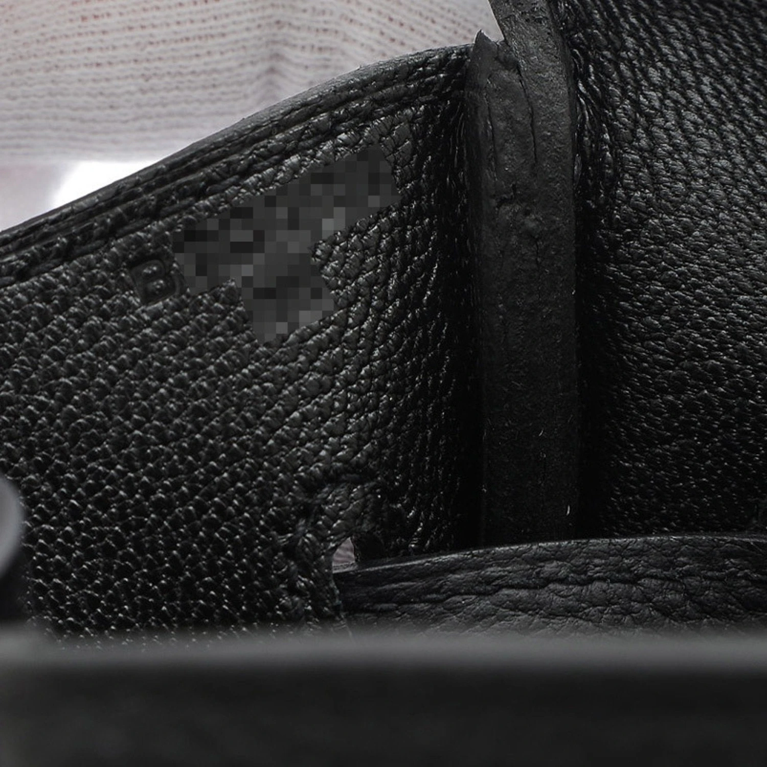 ELADY HERMES Birkin 35 Togo Black Handbag Silver Hardware B Engraved 9 ELADY HERMES Birkin 35 Togo Black Handbag Silver Hardware B Engraved - Image 7