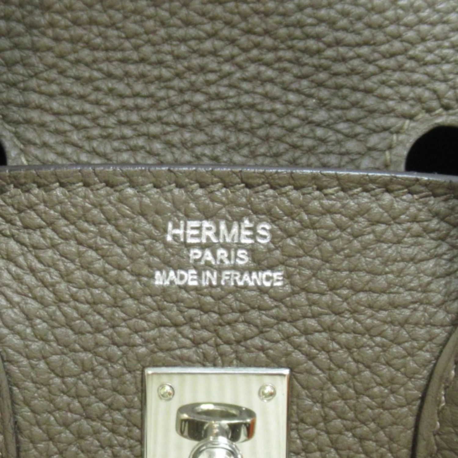 ELADY HERMES Birkin 25 Handbag Gray Taupe Togo Leather Leather 8 ELADY HERMES Birkin 25 Handbag Gray Taupe Togo Leather Leather - Image 6