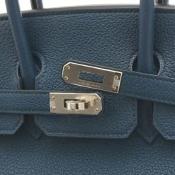 ELADY HERMES Birkin 25 Togo Blue De Plus Silver Hardware B Engraved -Best Jewelry Store 2000 e6614c0c 7c36 4ab7 abe9 d10c610e2081
