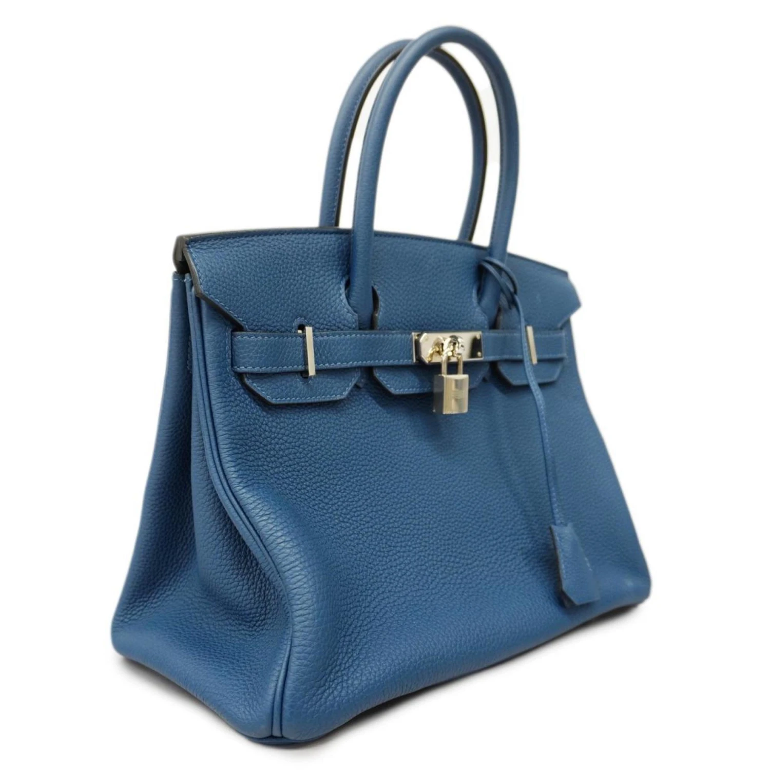 ELADY HERMES Handbag Birkin 30 D Engraved Togo Deep Blue Ladies 4 ELADY HERMES Handbag Birkin 30 D Engraved Togo Deep Blue Ladies - Image 2