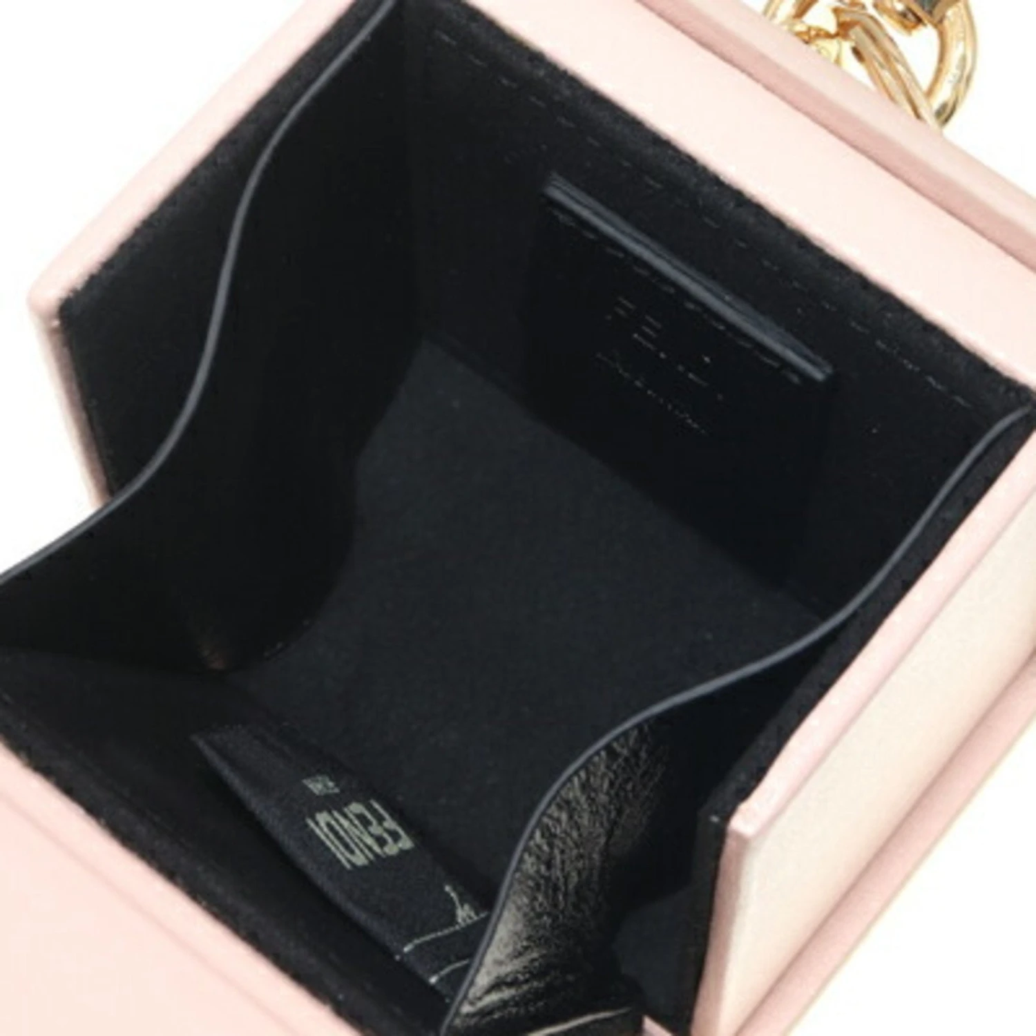 ELADY FENDI Keychain Box 7AR894 Light Pink Leather Keyring Bag Charm Ladies MINI BOX 6 ELADY FENDI Keychain Box 7AR894 Light Pink Leather Keyring Bag Charm Ladies MINI BOX - Image 4
