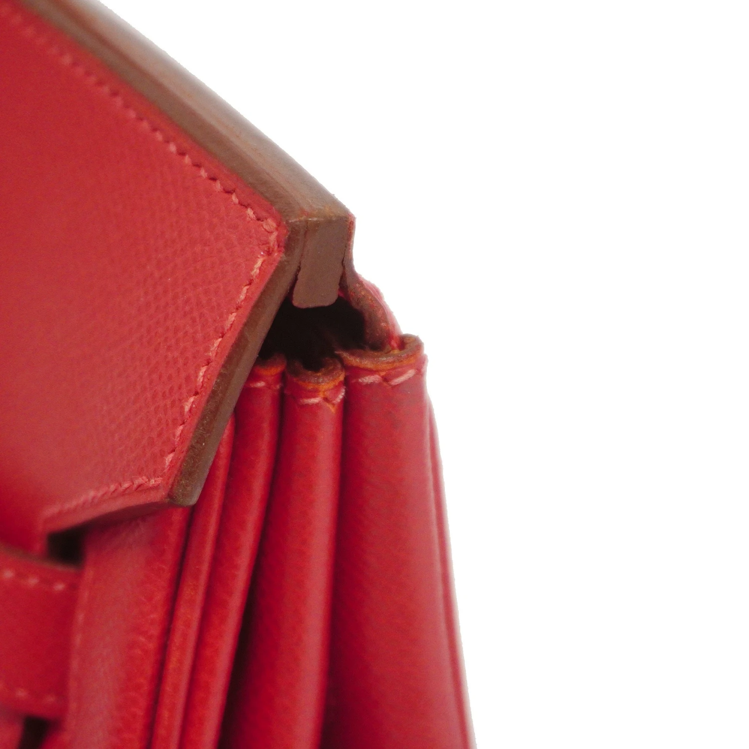 ELADY HERMESAuth Birkin35 H Stamp Women's Epsom Leather Handbag RougeVif 10 ELADY HERMESAuth Birkin35 H Stamp Women's Epsom Leather Handbag RougeVif - Image 8