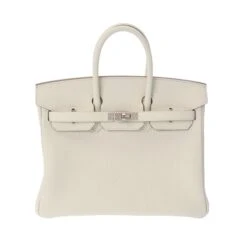 ELADY HERMES Birkin 25 Mushroom Palladium Hardware B Engraved [around 2023] Women's Togo Handbag