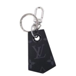 ELADY LOUIS VUITTON Keychain Monogram Eclipse Anchape MP1795 Black Grey Men's