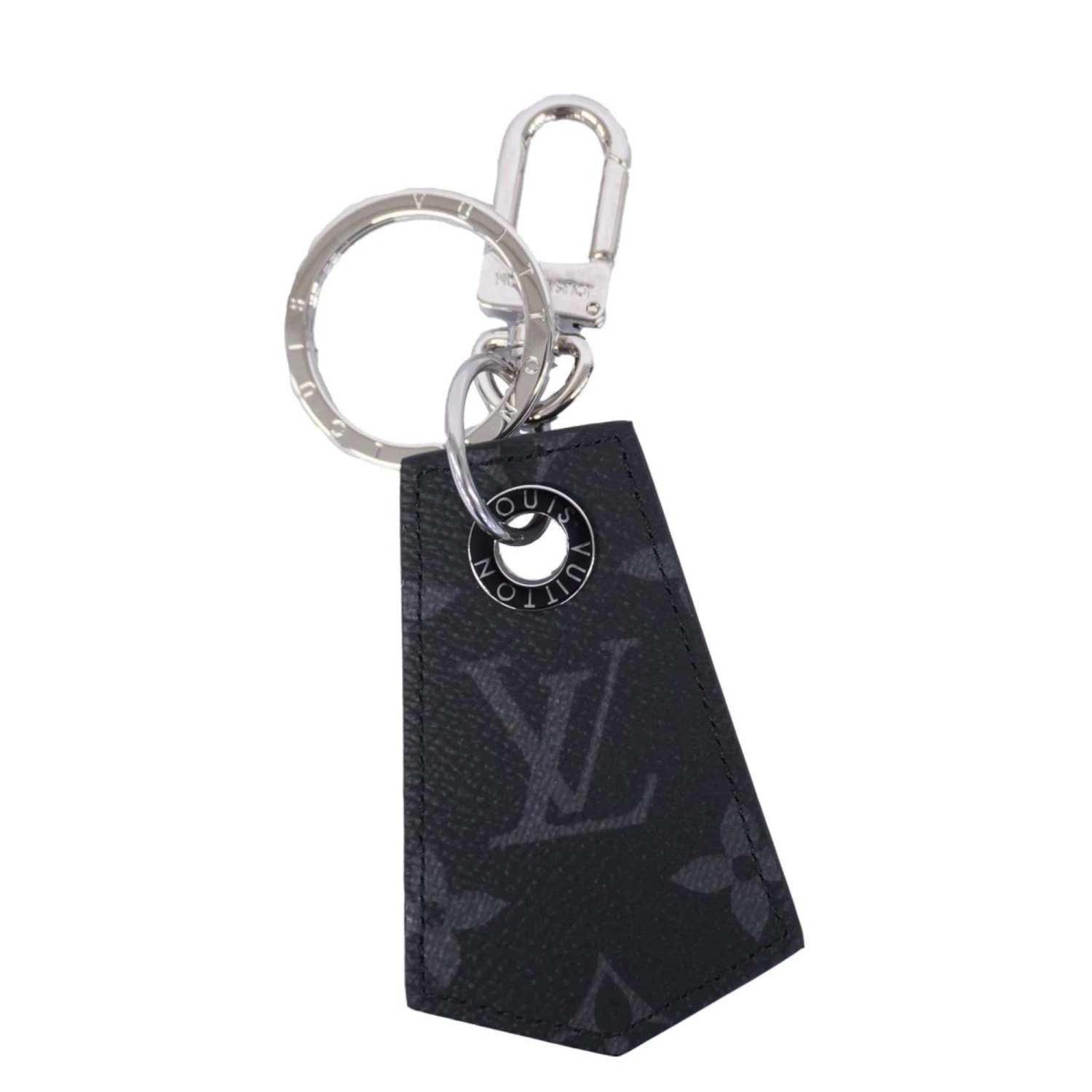 ELADY LOUIS VUITTON Keychain Monogram Eclipse Anchape MP1795 Black Grey Men's 3 ELADY LOUIS VUITTON Keychain Monogram Eclipse Anchape MP1795 Black Grey Men's