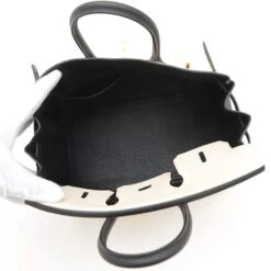 ELADY HERMES Birkin 25 Handbag Togo Cre Black B Stamp Personal -Best Jewelry Store 2000 fc613e47 455d 4315 b188 d9586618a37c