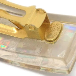 AMORE Vintage CHANEL★ 1997 Clear Rainbow Lucite Hair Clip Barrette 70126 -Best Jewelry Store 20210401 70126 s 04
