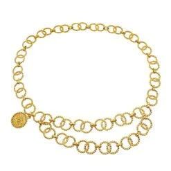 AMORE Vintage CHANEL 1990 Medallion Gold Chain Belt 25 60515 -Best Jewelry Store 20210414 60515 s 01 5c377ebb 45ad 4d89 98ec 5bcc6d92c27c