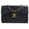 AMORE Vintage CHANEL 1994-1996 Black Lambskin Classic Flap Maxi 80413 -Best Jewelry Store 20210416 80413 s 01
