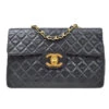 AMORE Vintage CHANEL 1991-1994 Classic Flap Maxi Black Lambskin 90420