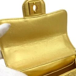 AMORE Vintage CHANEL Classic Flap Micro Mini Hand Bag Gold Lambskin 80588 38 AMORE Vintage CHANEL Classic Flap Micro Mini Hand Bag Gold Lambskin 80588 -Best Jewelry Store 20210602 80588 s 07 c74995af 184c 4ee4 a956 cdb31bf1eb4d