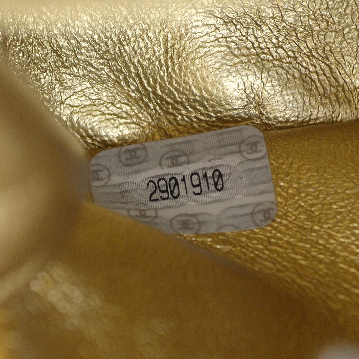 AMORE Vintage CHANEL Classic Flap Micro Mini Hand Bag Gold Lambskin 80588 12 AMORE Vintage CHANEL Classic Flap Micro Mini Hand Bag Gold Lambskin 80588 - Image 10